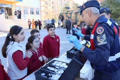 Jandarma, &ouml;ğrencilerle yerli savunma sanayisini buluşturdu