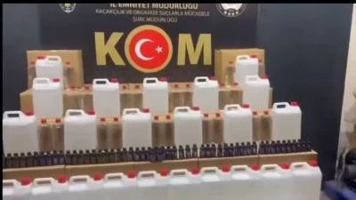 Jandarma ve Emniyetten Eş Zamanlı Sahte Alkol Operasyonu