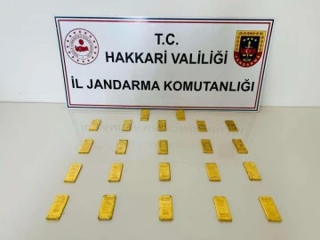 Kaçak 22 kilo külçe altın ele geçirildi