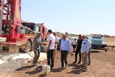 Kaymakam Kaya, Yeşilpınar Köyü’nde Sondaj Çalışmalarını İnceledi