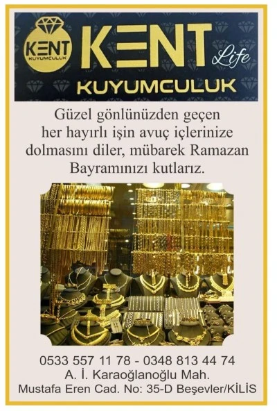 Kent Kuyumculuktan Bayram Mesajı