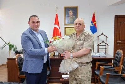 Kilis Belediye Başkanı Bilecen, İl Jandarma Komutanı ile görüştü