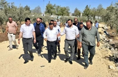 Kilis Ebulule Kampüsü’nde yapımı devam eden eğitim binaları incelendi 