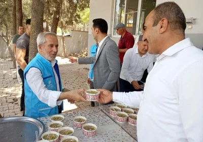 Kilis İl Müftüsü Bozkurt aşure ikramına katıldı