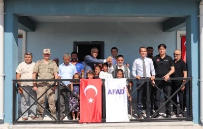 Kilis'in Eğlen köyünde deprem konutları anahtar teslimi yapıldı