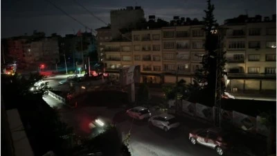 Kilis karanlığa g&ouml;m&uuml;ld&uuml;: Karanlık caddeleri g&ouml;r&uuml;nt&uuml;ledik