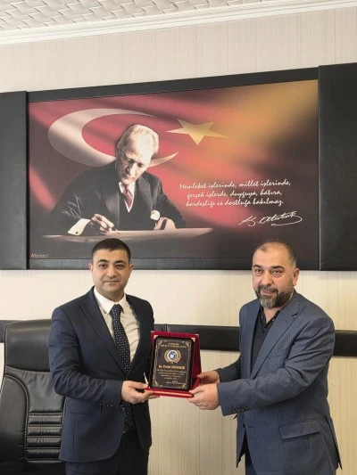 Ceyhan vergi dairesine m&uuml;d&uuml;r atanan Erdal &Ouml;zdemir'e Kilis&rsquo;te ziyaret