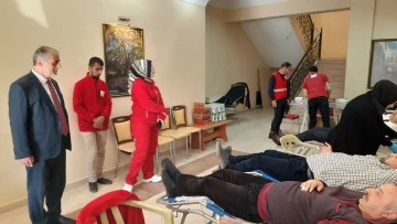 Kilis Müftülüğünden Türk Kızılayına kan bağışı