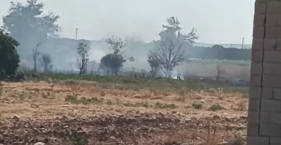 Kilis Şeyh Mansur T&uuml;rbesi Civarında Korkutan Yangın