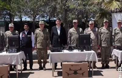 Kilis&rsquo;te 11 Adet Gece G&ouml;r&uuml;şl&uuml; ve Termal Kameralı Drone G&ouml;reve Başladı