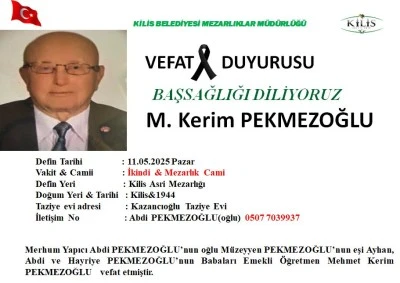 Kilis'te 18 kişi vefat etti
