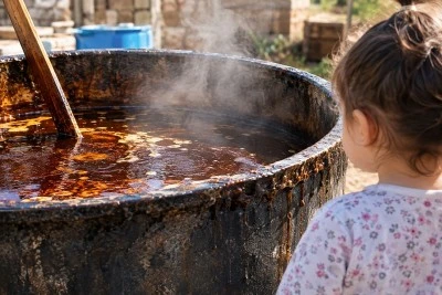 Kilis&rsquo;te 2 Yaşındaki &Ccedil;ocuk Sıcak Pekmez Kazanına D&uuml;şt&uuml;