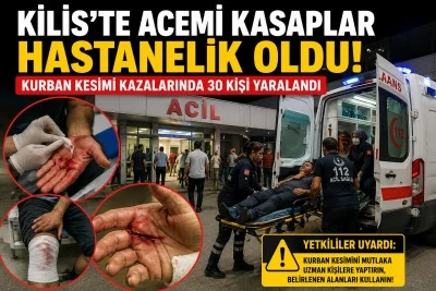 Kilis&rsquo;te Acemi Kasaplar Hastanelik Oldu