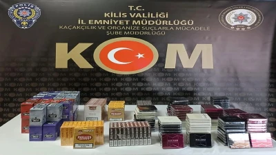 Kilis’te Ahırda Kaçak Sigara Operasyonu