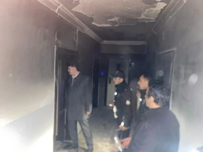 Kilis&rsquo;te apartman yangını: Vali Kalaylı olay yerinde inceleme yaptı