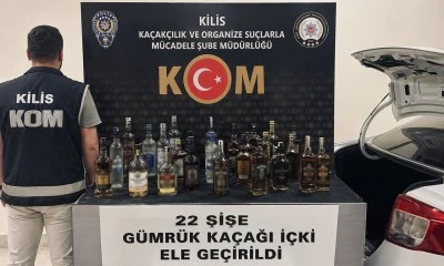  Kilis&rsquo;te Ara&ccedil;ta Ka&ccedil;ak İ&ccedil;ki Operasyonu