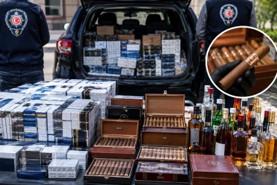 Kilis&rsquo;te Ara&ccedil;tan Sigara, Puro ve Alkol Yakalandı