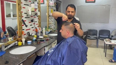 Kilis’te bayram tıraşı yoğunluğu