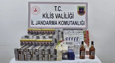 Kilis’te Binlerce Kaçak Sigara ve Alkol yakalandı