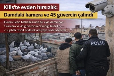 Kilis&rsquo;te bir eve giren hırsız bakın ne &ccedil;aldı