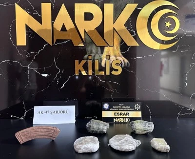  Kilis&rsquo;te Bulama&ccedil;lı K&ouml;y&uuml;&rsquo;nde Takoz Esrar Yakalandı