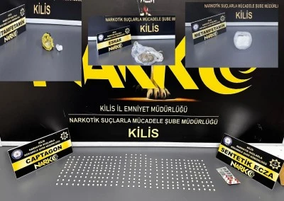 Kilis&rsquo;te B&uuml;y&uuml;k Uyuşturucu Operasyonu  