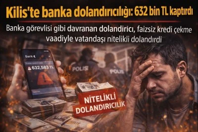 Kilis&rsquo;te dolandırıcılara 632 bin TL kaptırdı
