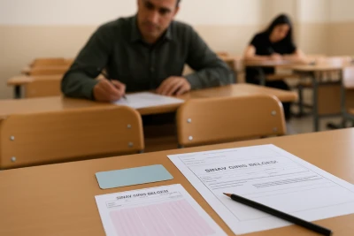 Kilis’te ehliyet sınavına başkası girdi