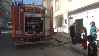 Kilis'te evde çıkan yangın korkuttu