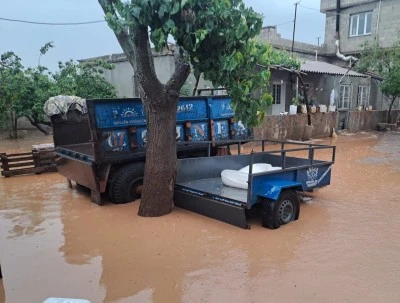 Kilis’te evleri su bastı, tarım arazileri zarar gördü