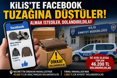  Kilis&rsquo;te Facebook Tuzağına D&uuml;şt&uuml;ler!