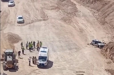 Kilis'te feci kaza! Otomobil uçurumdan yuvarlandı