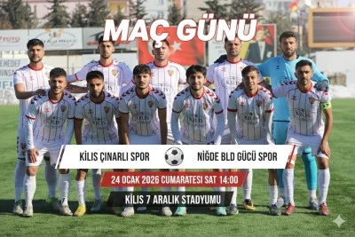 Kilis&rsquo;te Futbol Heyecanı &Ccedil;ınarlı Gen&ccedil;lik Spor Galibiyet Peşinde
