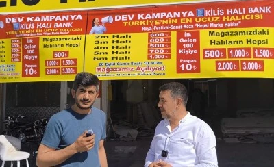 Kilis’te “Halı Bank” açıldı: Ucuz halı seçenekleri