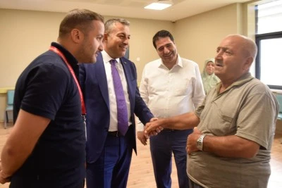 Kilis’te Hastanede Hem Denetim Hem Moral Ziyareti