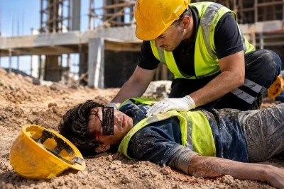 Kilis&rsquo;te inşaattan d&uuml;şen gen&ccedil; ağır yaralandı