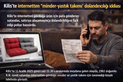 Kilis&rsquo;te internetten dolandırıcılık