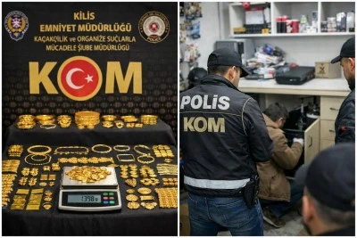 Kilis&rsquo;te Ka&ccedil;ak Altın Operasyonu  6 Ş&uuml;pheli Yakalandı