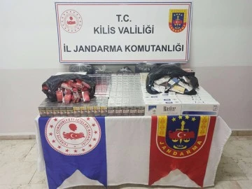 Kilis'te kaçak çay ve sigara operasyonu