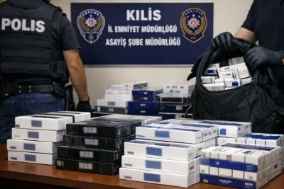 Kilis&rsquo;te Ka&ccedil;ak Sigara Yakalandı