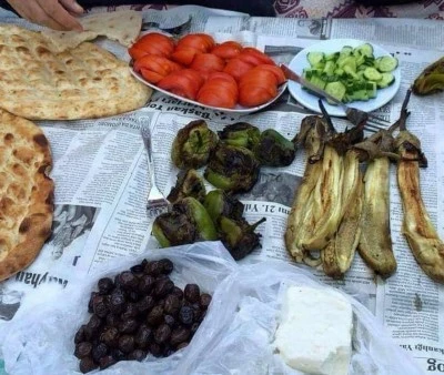 Kilis’te kahvaltıların vazgeçilmezi: Közlenmiş sebze