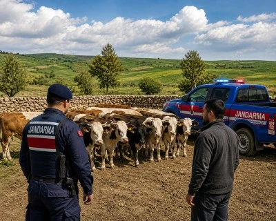 Kilis&rsquo;te Kayıp 13 B&uuml;y&uuml;kbaş Hayvanlar Bulundu