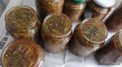 Kilis’te kışlık zahterler kavanozlarda