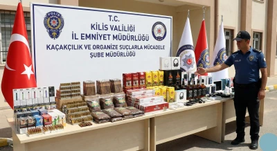 Kilis&rsquo;te KOM ekiplerinden ka&ccedil;ak&ccedil;ılık operasyonu! YOK YOK