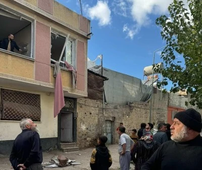 Kilis’te Korkutan Patlama1 Yaralı, Çevre Binalarda Hasar Oluştu