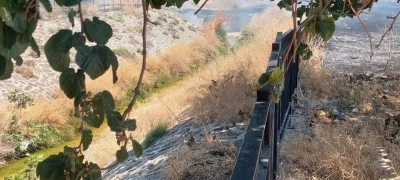 Kilis’te Korkutan Yangın  Çıkan Alevler Paniğe Yol Açtı
