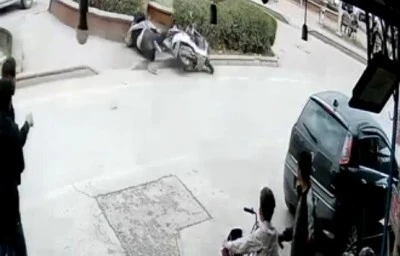 Kilis’te motosiklet sürücüsünün ağır yaralandı