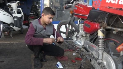 Kilis'te motosiklet tutkusu meslekle buluştu