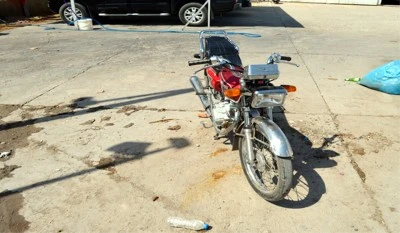 Kilis'te motosiklete zorla el konuldu