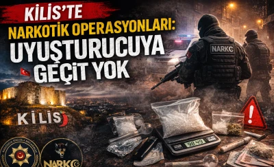 Kilis&rsquo;te Narkotik Operasyonları: Uyuşturucuya Ge&ccedil;it Yok